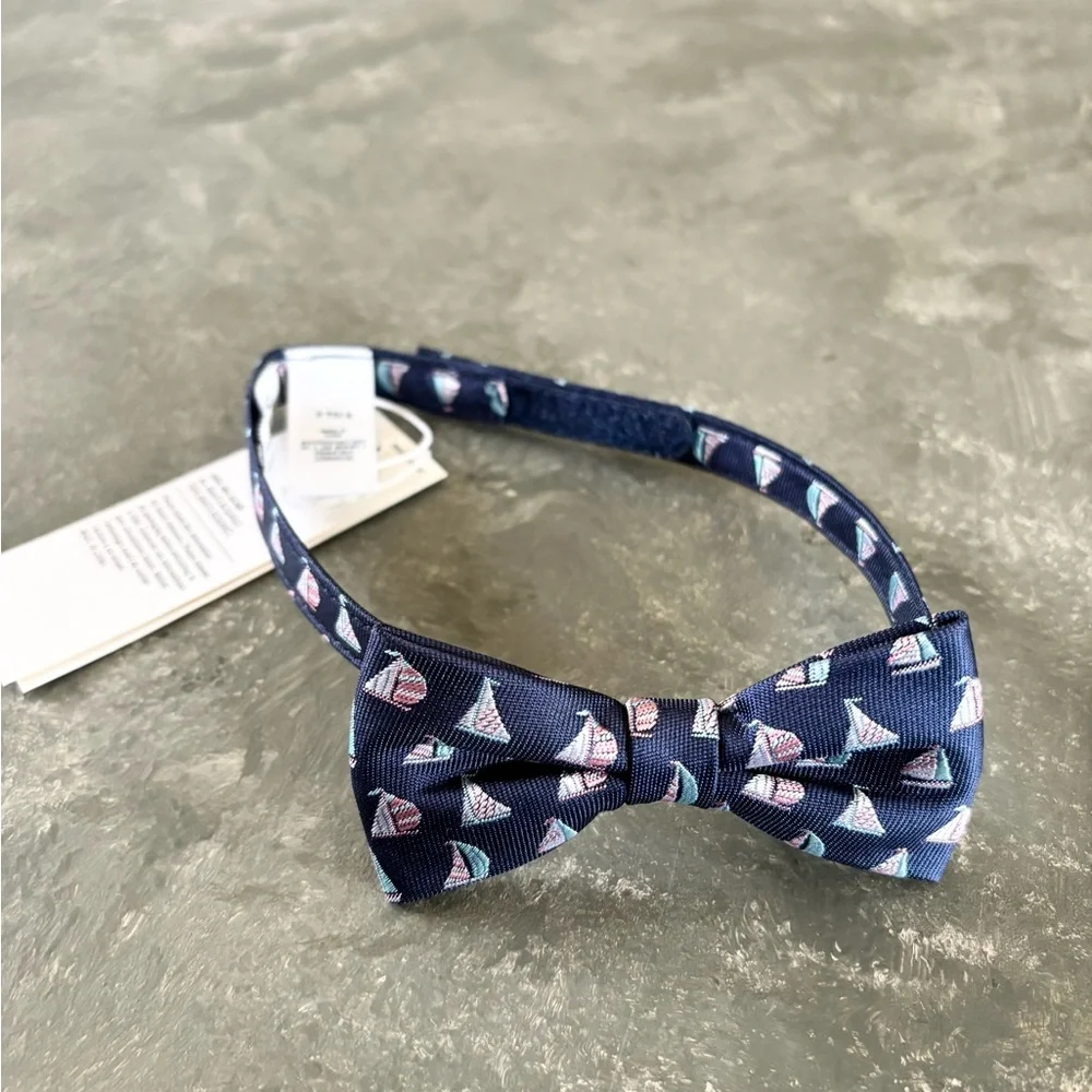 Janie and Jack Navy Sailboat Bow Tie
